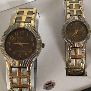 SALE! Geneva Classic Men’s & Women’s Watch Set NWT